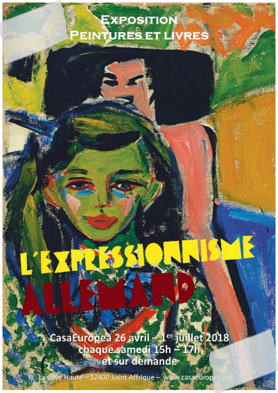 Affiche de l'exposition "L'enthousiasme des couleurs - l'expressionisme 'allemand'"