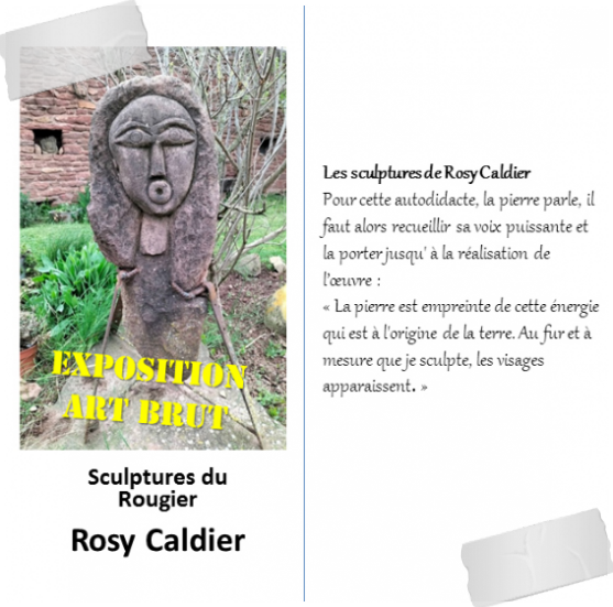 Exposition "Sculptures du Rougier par Rosy Caldier" du 4 juin au 1er octobre 2022 à la CasaEuropea