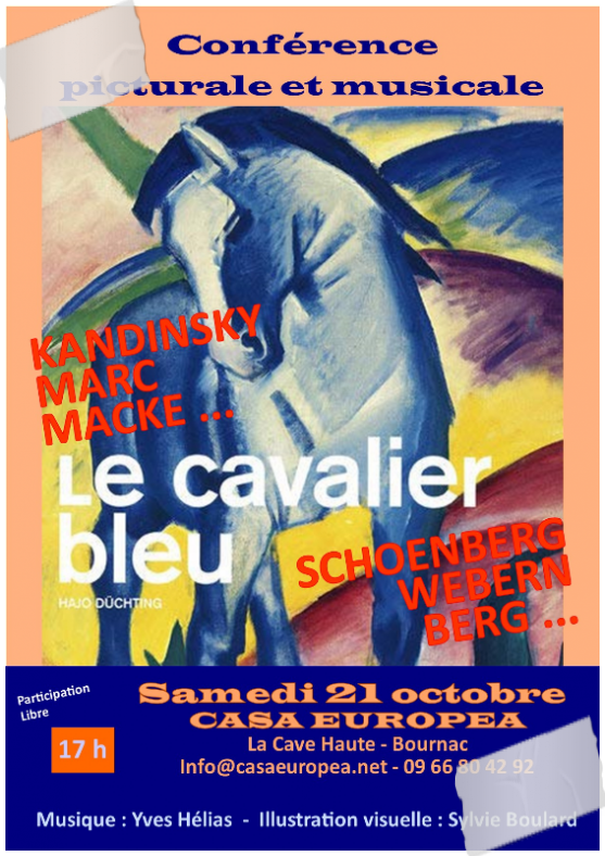 Conférence picturale et musicale "Le Cavalier Bleu" le 21 octobre 2023 à la CasaEuropea
