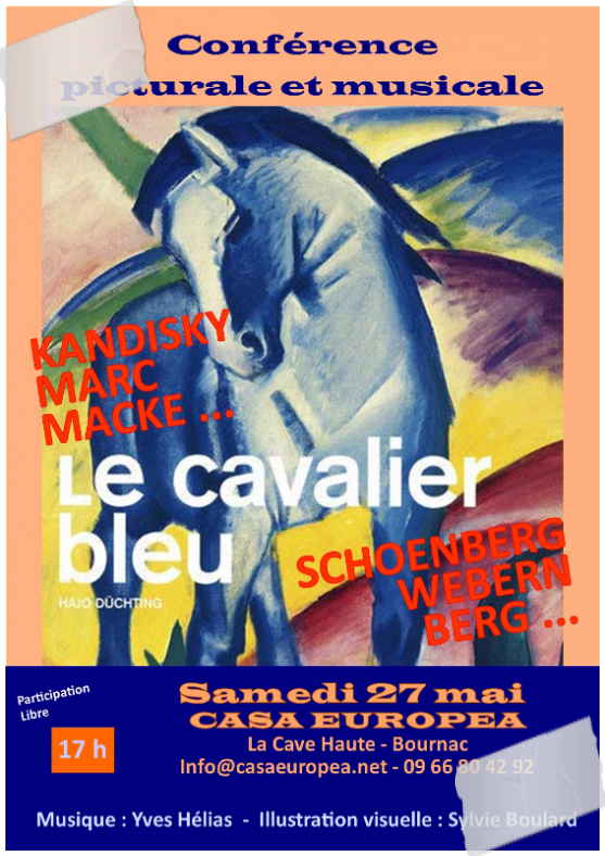 Conférence picturale et musicale "Le Cavalier Bleu" le 27 mai 2023 à la CasaEuropea